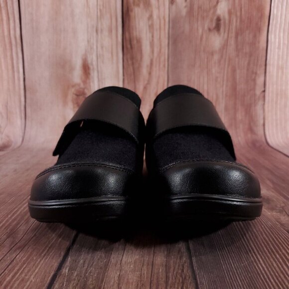 Traq by Alegria Womens Size 41 US 10.5-11 Qwik Cozy Black Slip On Walking Shoes - Picture 5 of 15